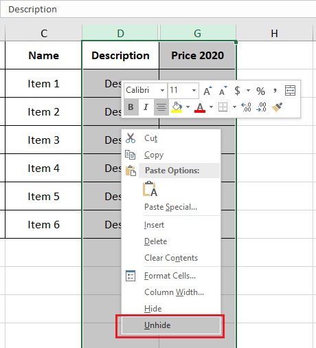 an-va-bo-an-hang-cot-excel-2019-buoc-3