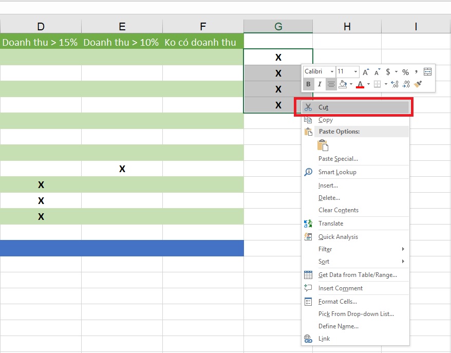 cat-dan-noi-dung-o-excel-2019-buoc-2