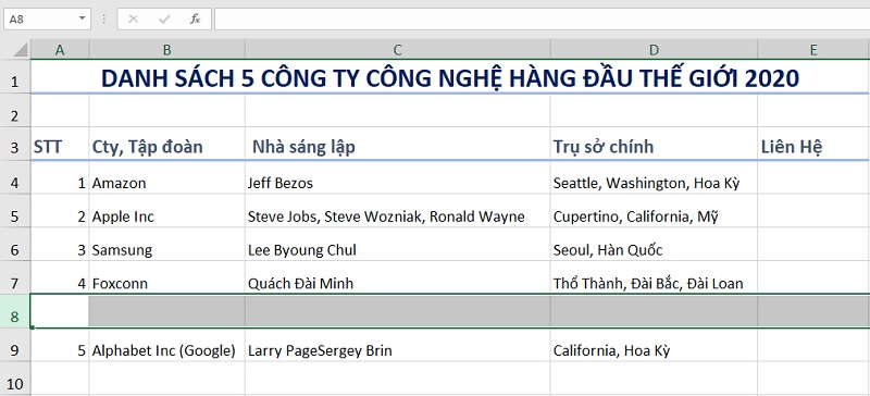 chen-hang-trong-excel-2019-buoc-3