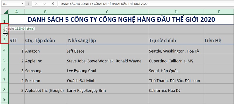 chinh-kich-thuoc-toan-bo-hang-cot-excel-2019-buoc-2