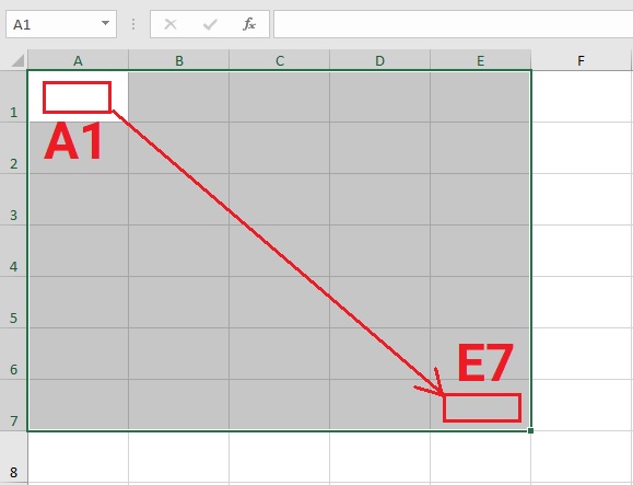 dai-o-a1-e7-trong-excel-2019