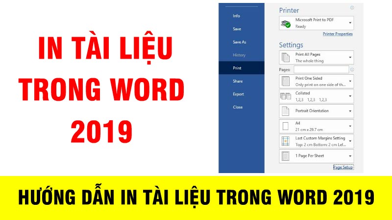 Bài 13: In tài liệu trong Word 2019