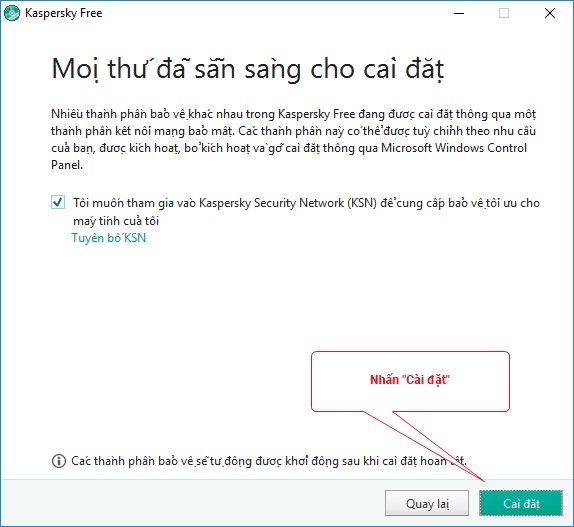 Kaspersky Free xác nhận tham gia vào KSN