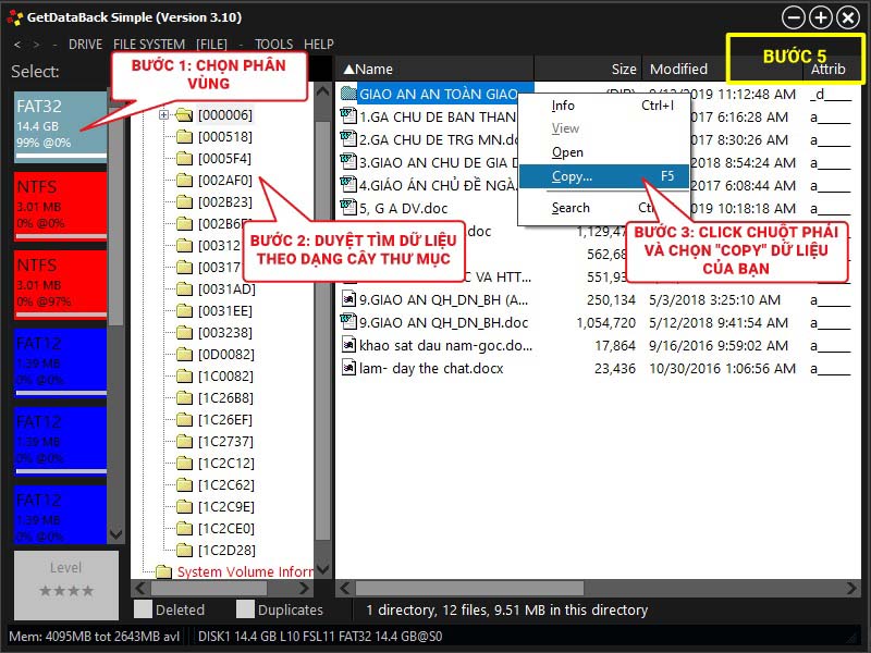 Khôi phục dữ liệu GetDataBack Simple – Bước 5