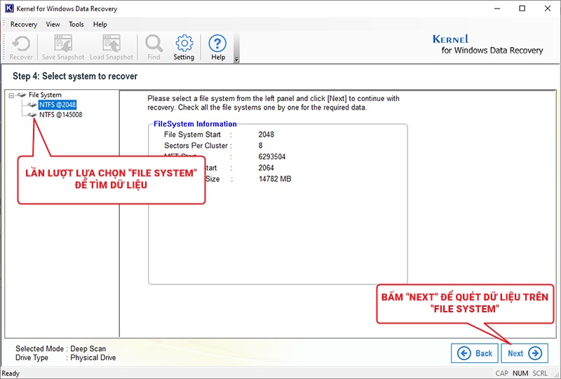 Khôi phục dữ liệu Kernel for Windows Data Recovery – Bước 13