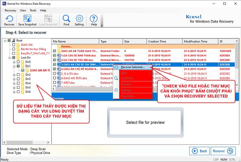 Khôi phục dữ liệu Kernel for Windows Data Recovery – Bước 14