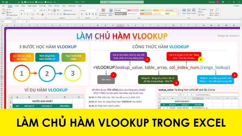 Làm chủ hàm VLOOKUP trong Excel 2021