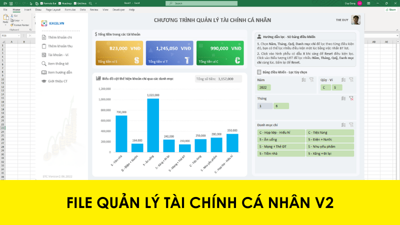 Quản lý tài chính cá nhân Version 2.06.2022