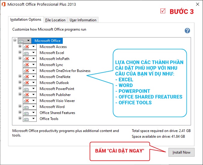 Tải Office 2013 bước 3