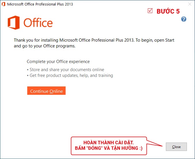 Tải Office 2013 bước 5