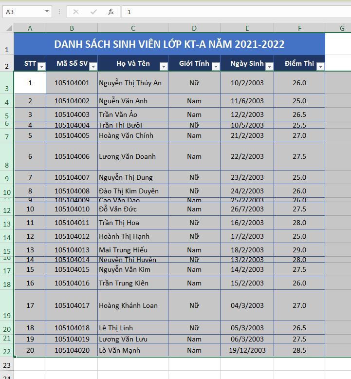 tu-dong-can-chinh-do-cao-hang-excel-2019-buoc-1