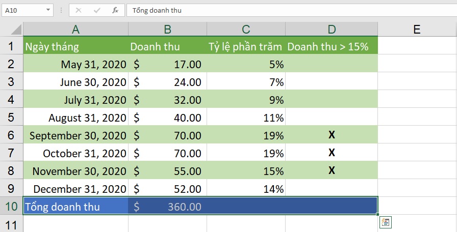 xoa-noi-dung-o-excel-2019-buoc-1