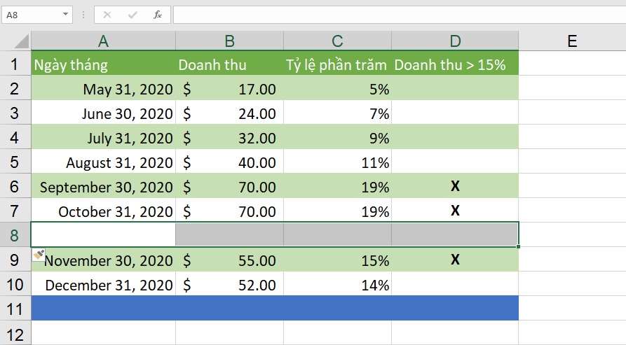 xoa-o-hoac-dai-o-excel-2019-buoc-1